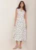 Cream Polka Dot Midi Dress sold by Mint Velvet