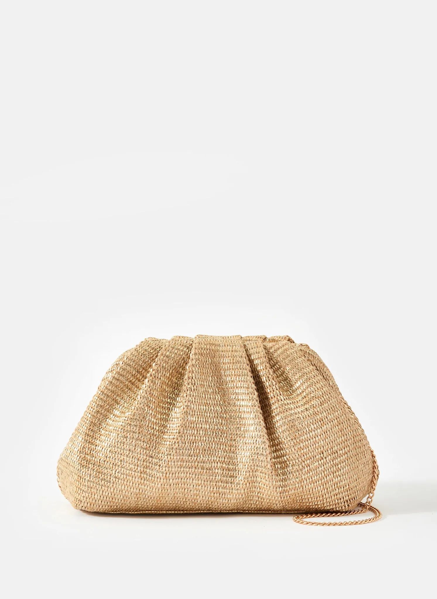 Gold Metallic Clutch Bag sold by Mint Velvet product image thumbnail 3