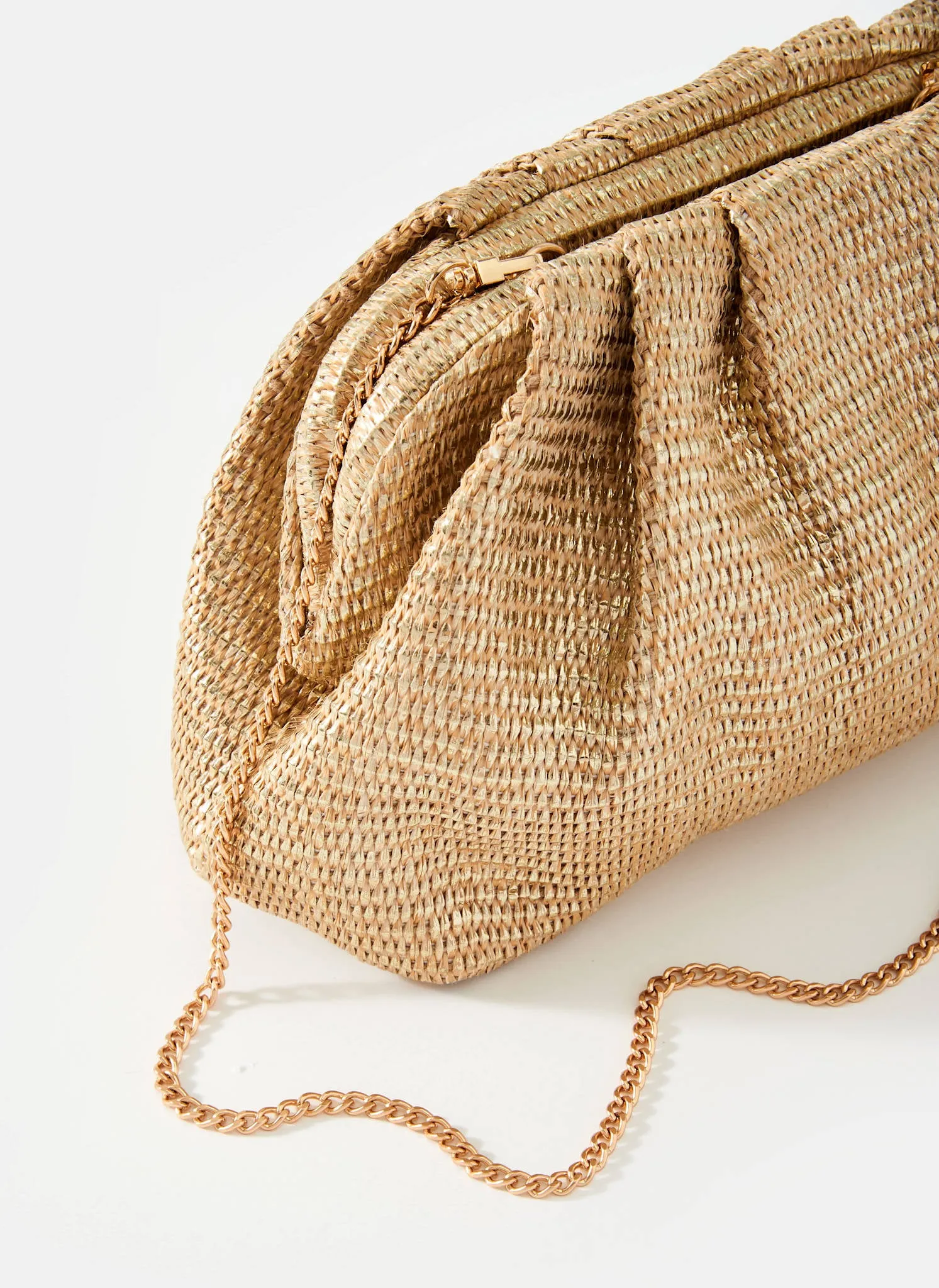 Gold Metallic Clutch Bag sold by Mint Velvet product image thumbnail 5