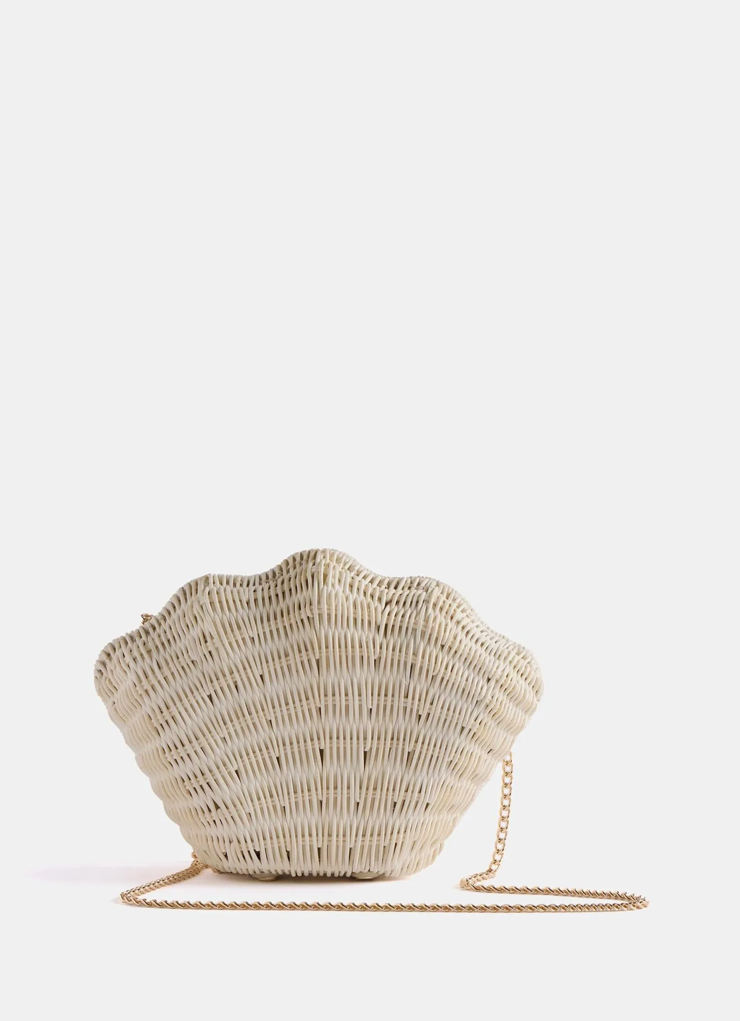 White Structured Shell Clutch Bag sold by Mint Velvet product image thumbnail 2