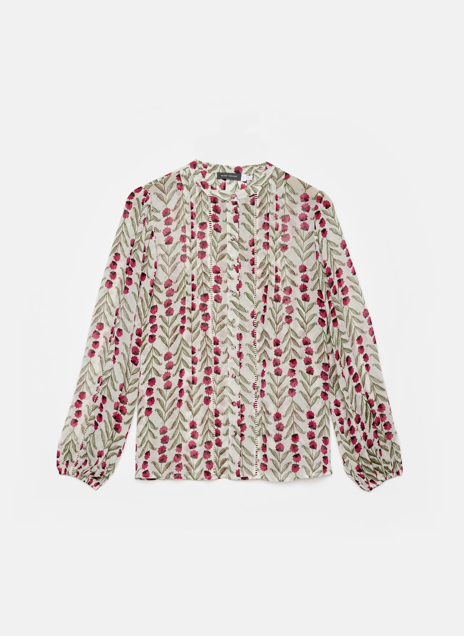Neutral Floral Print Blouse sold by Mint Velvet product image thumbnail 5
