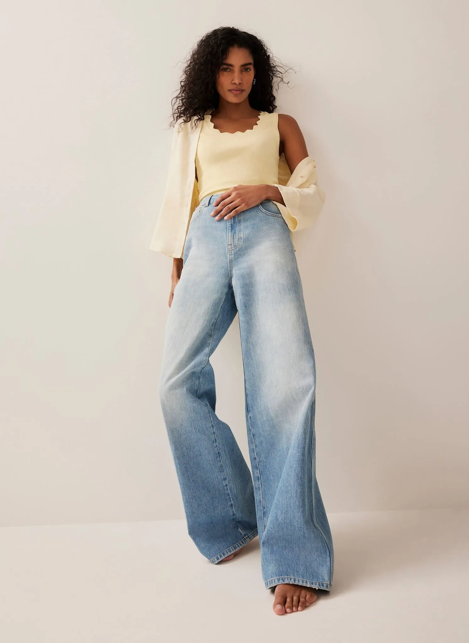 Yellow Scallop Trim Vest sold by Mint Velvet product image thumbnail 4