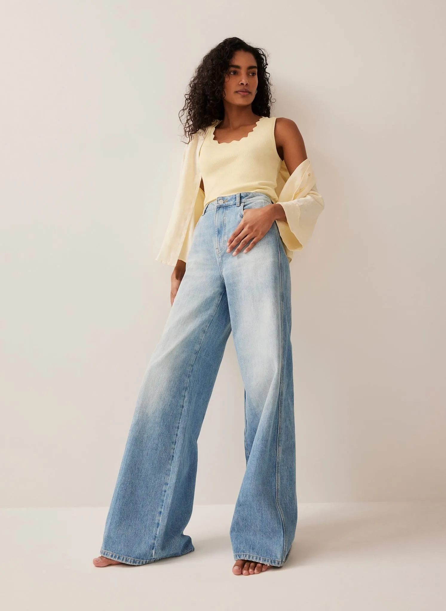 Yellow Scallop Trim Vest sold by Mint Velvet product image thumbnail 5