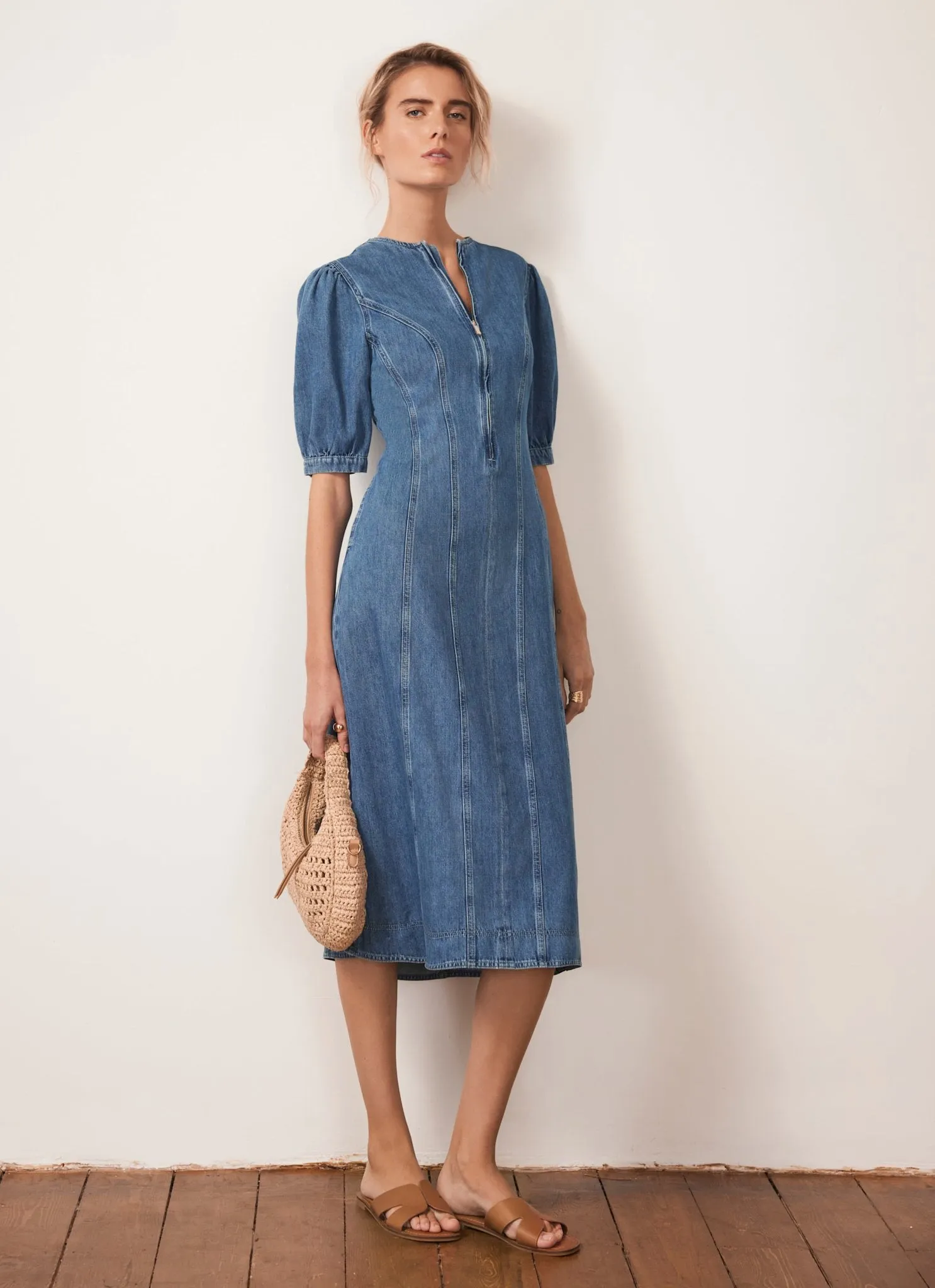 Indigo Denim Midi Dress sold by Mint Velvet product image thumbnail 3