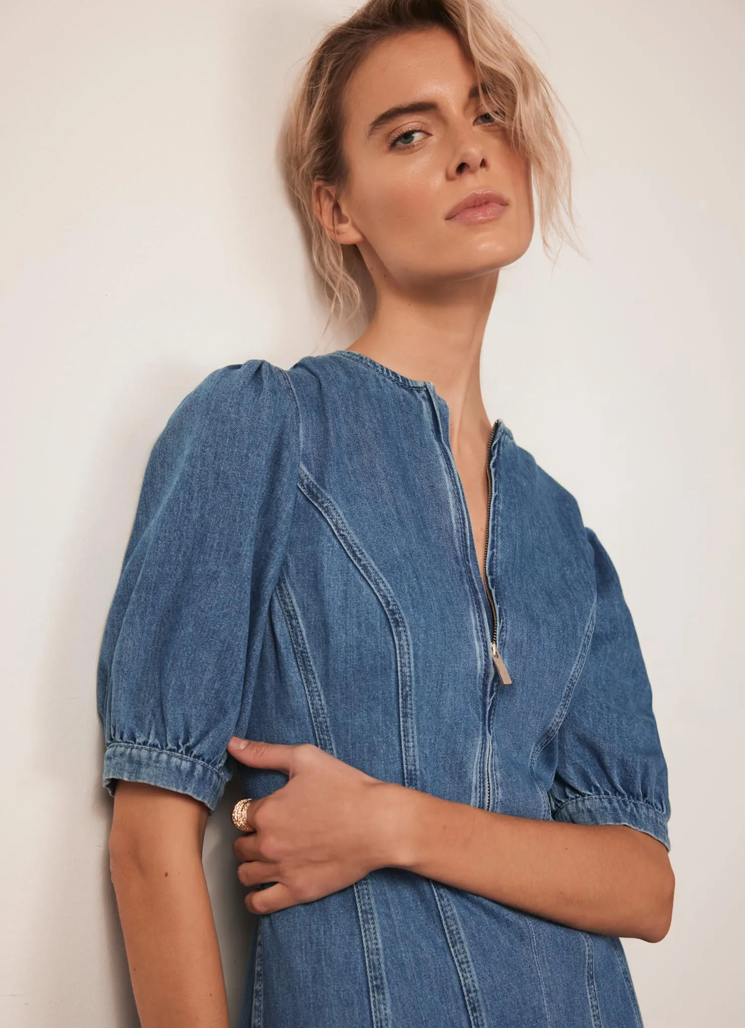 Indigo Denim Midi Dress sold by Mint Velvet product image thumbnail 5