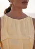 Yellow Drop Waist Midi Dress sold by Mint Velvet