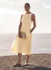 Yellow Drop Waist Midi Dress sold by Mint Velvet