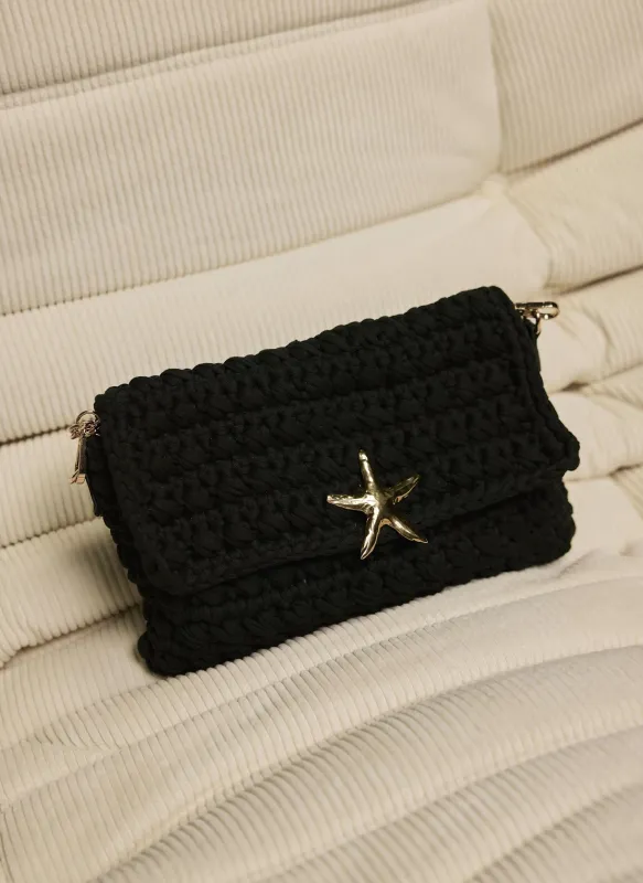 Black Woven Starfish Bag sold by Mint Velvet