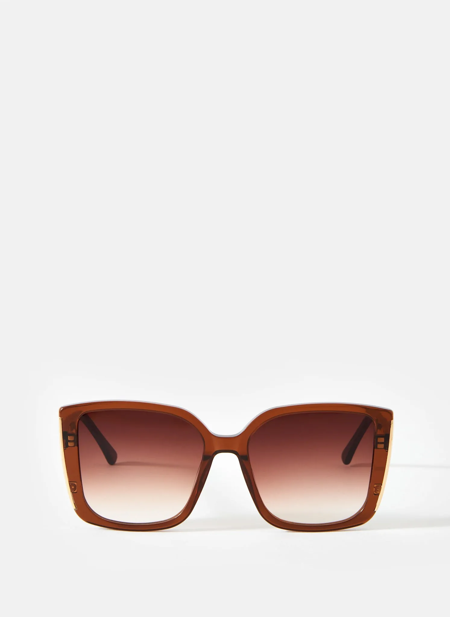 Brown Oversized Square Sunglasses sold by Mint Velvet
