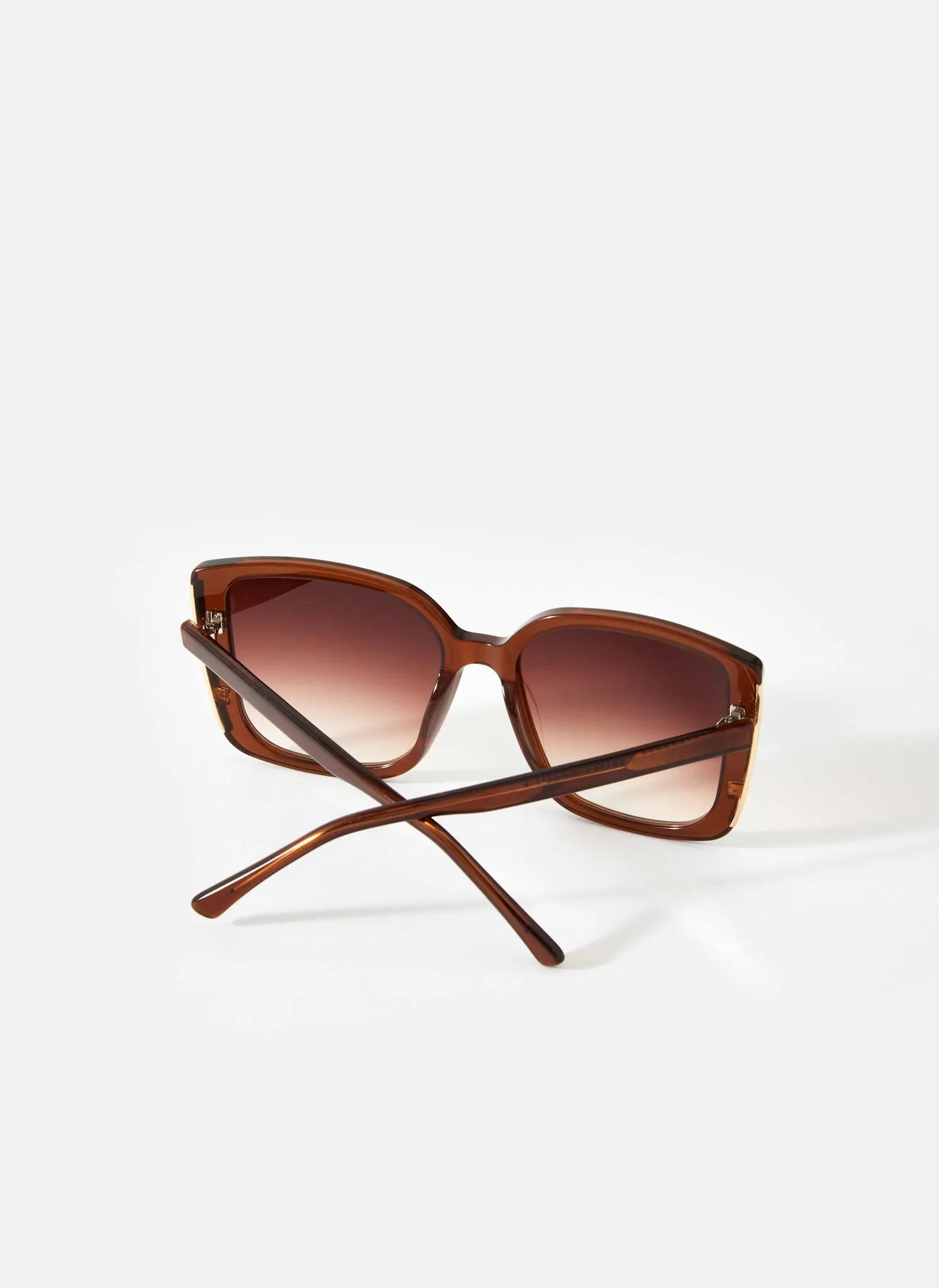 Brown Oversized Square Sunglasses sold by Mint Velvet product image thumbnail 2