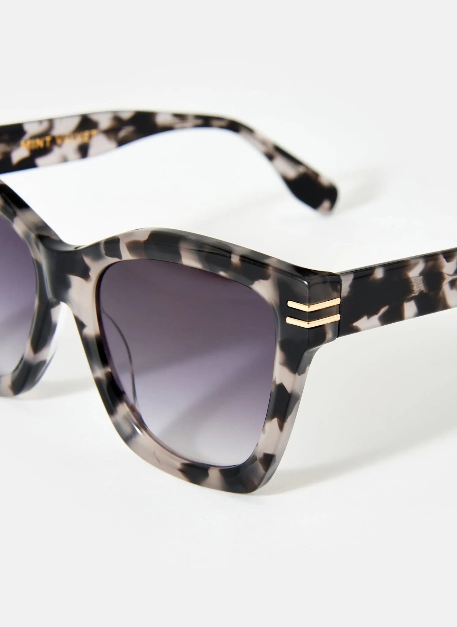 Grey Tortoiseshell Oversized Cat Eye Sunglasses sold by Mint Velvet product image thumbnail 2