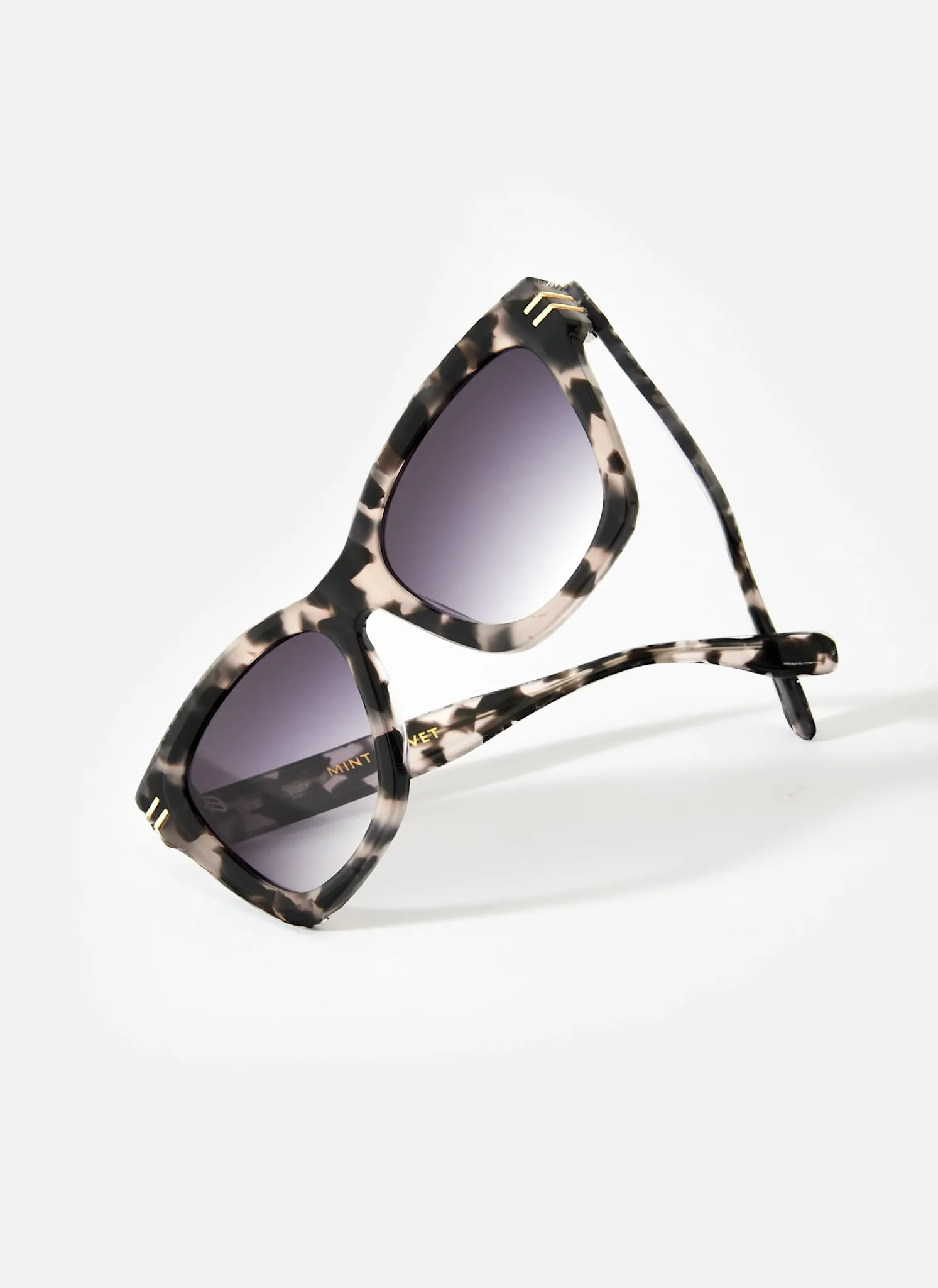 Grey Tortoiseshell Oversized Cat Eye Sunglasses sold by Mint Velvet product image thumbnail 4