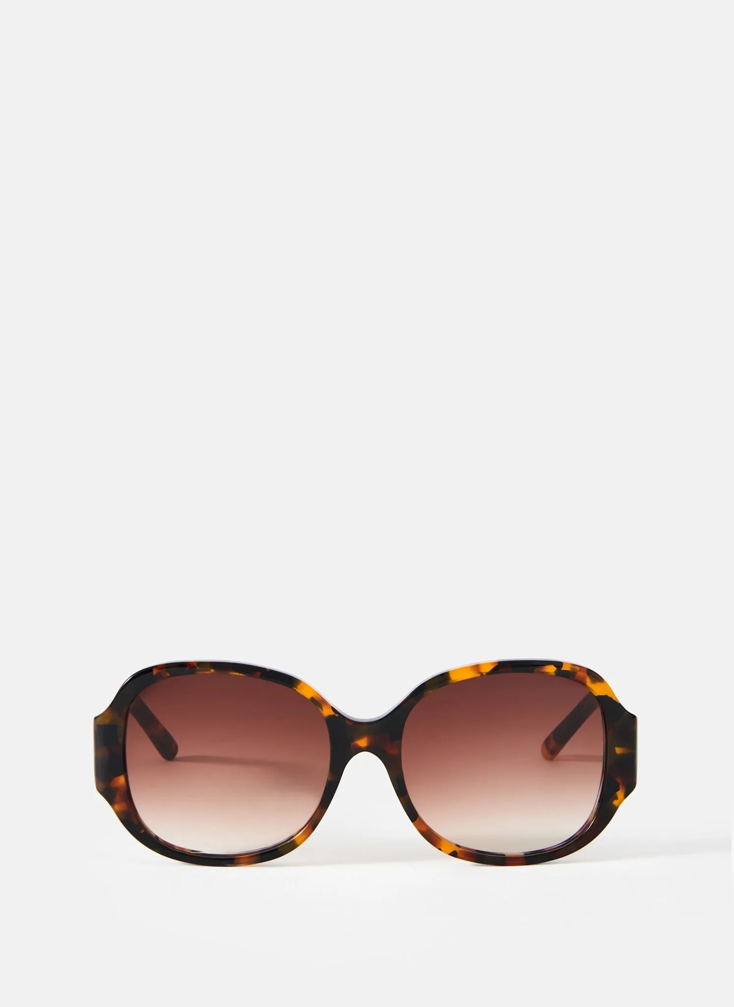 Brown Tortoiseshell Round Sunglasses sold by Mint Velvet
