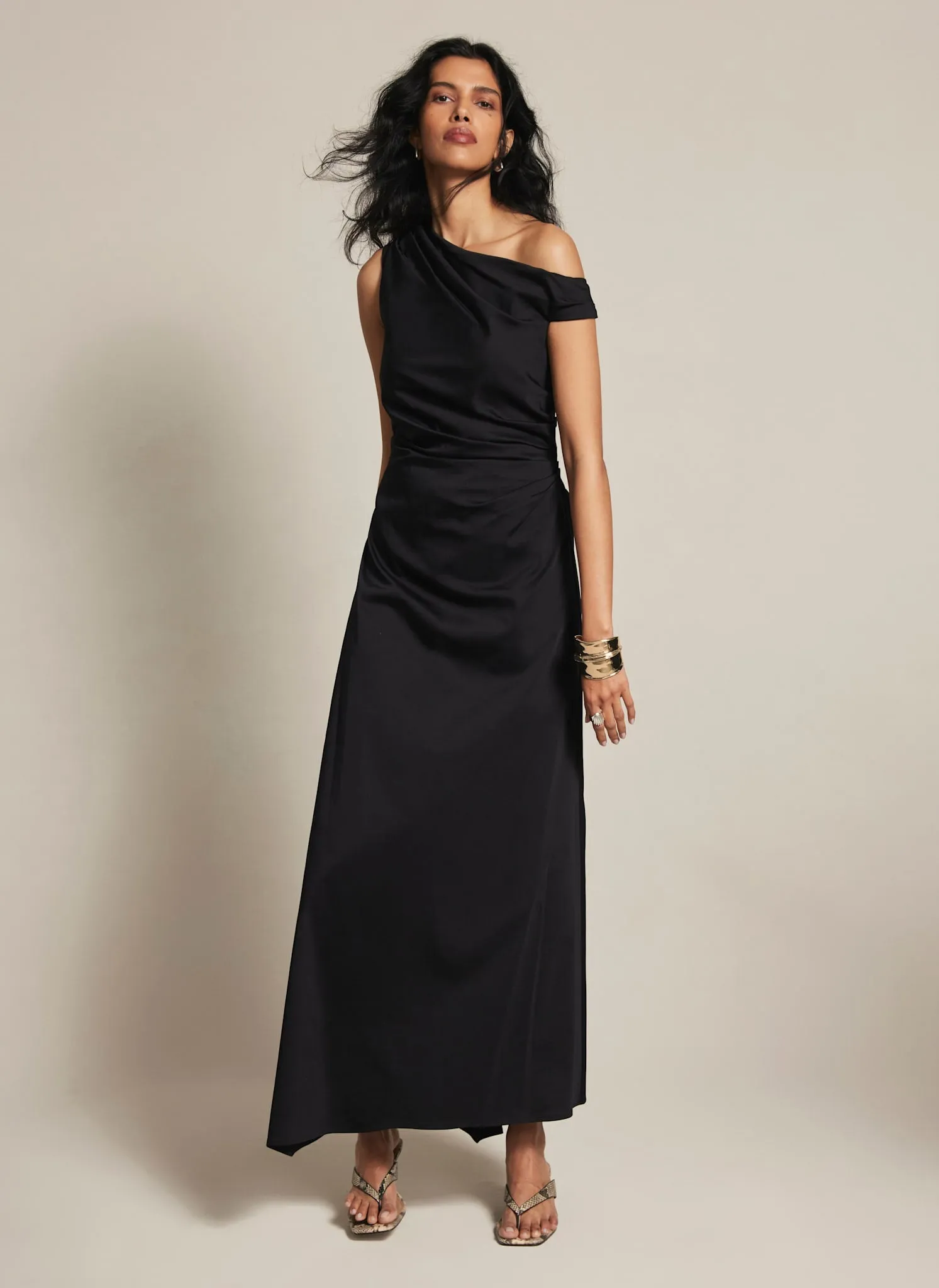 Black One Shoulder Maxi Dress sold by Mint Velvet product image thumbnail 3
