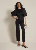 Black Satin Slim Trousers sold by Mint Velvet