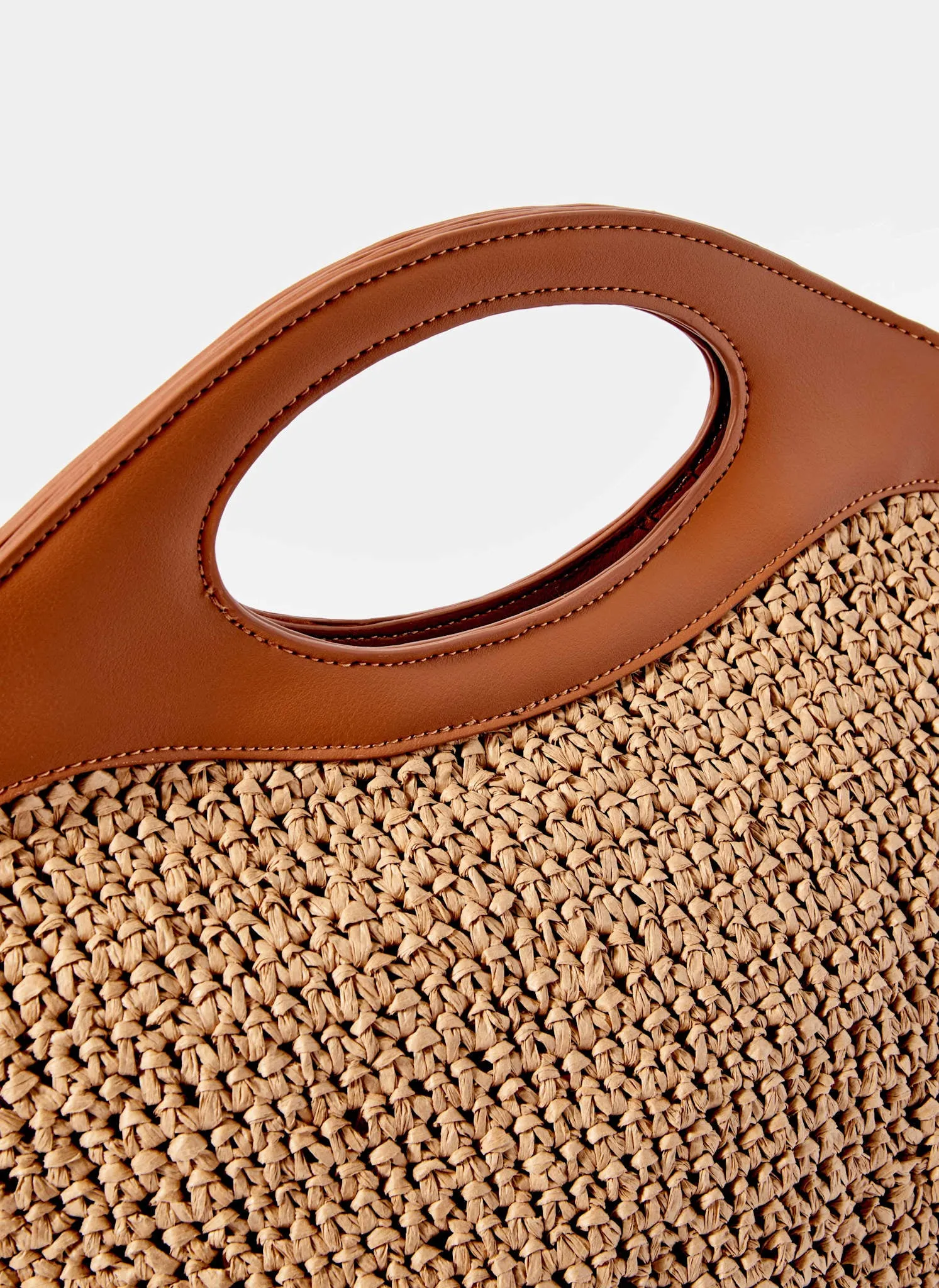 Neutral Woven Grab Bag sold by Mint Velvet product image thumbnail 5