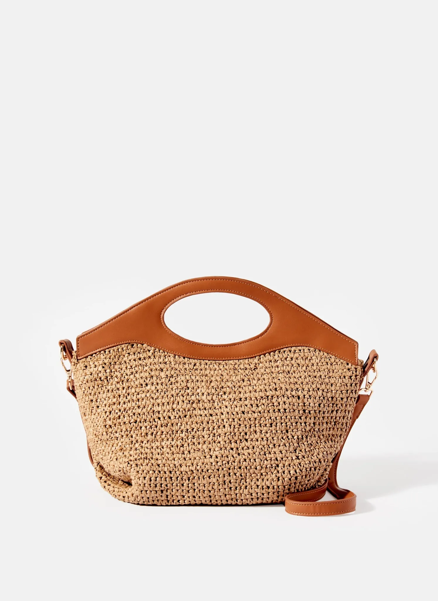 Neutral Woven Grab Bag sold by Mint Velvet product image thumbnail 3