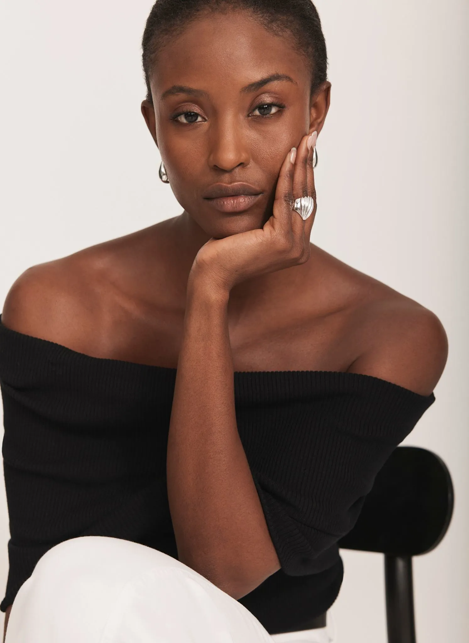 Black Sleeveless Knit Top sold by Mint Velvet product image thumbnail 3