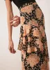 Orange Floral Print Midi Skirt sold by Mint Velvet