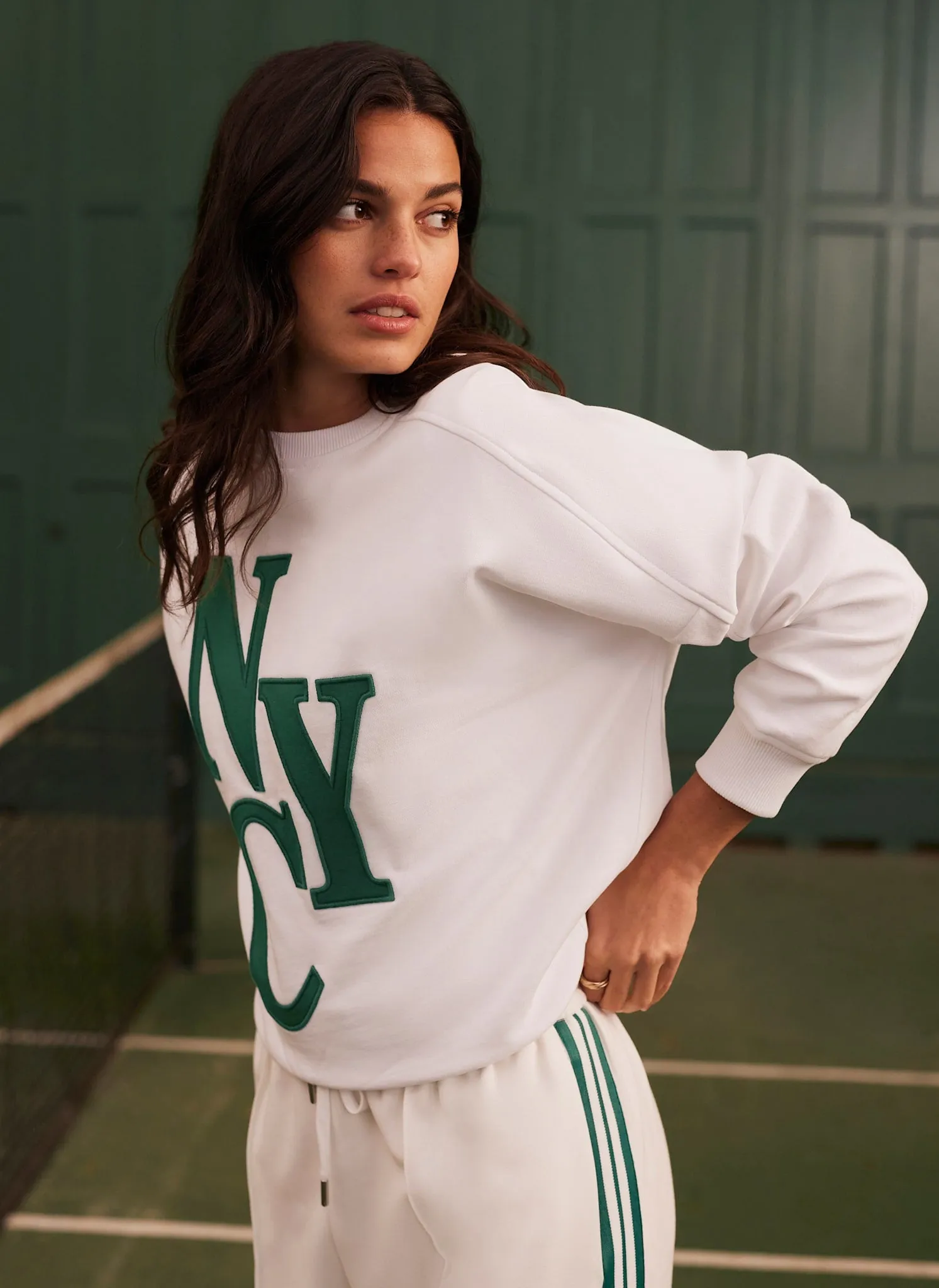 White New York Sweatshirt sold by Mint Velvet product image thumbnail 3