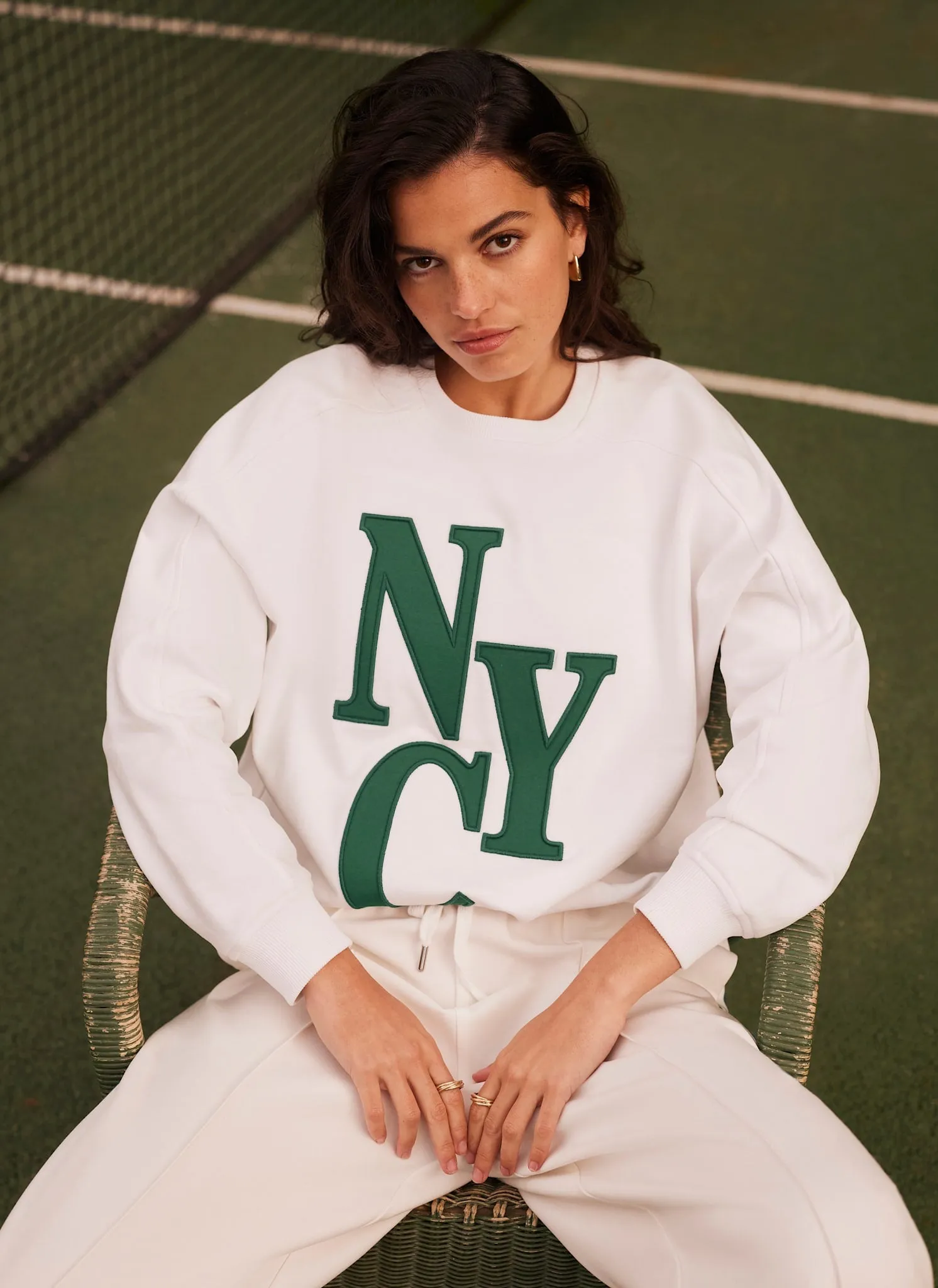 White New York Sweatshirt sold by Mint Velvet product image thumbnail 5