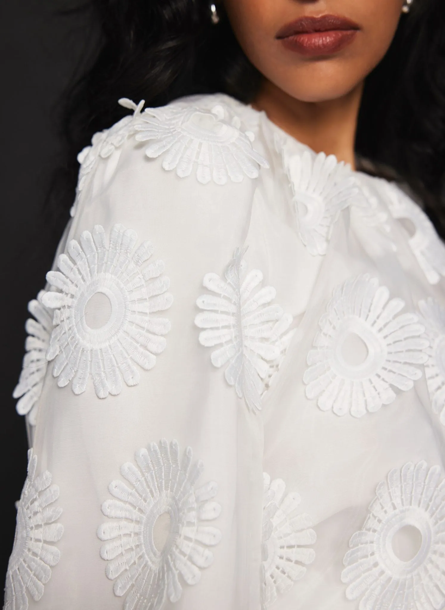 White Floral Applique Top sold by Mint Velvet product image thumbnail 4