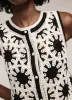White Crochet Knit Top sold by Mint Velvet