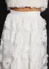 White Floral Applique Midi Skirt sold by Mint Velvet