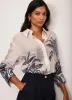 Palm Print Longline Shirt sold by Mint Velvet