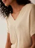 Gold Metallic Knit Top sold by Mint Velvet