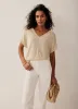 Gold Metallic Knit Top sold by Mint Velvet