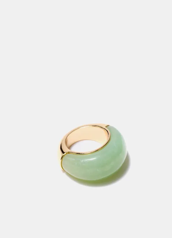 Green Statement Ring sold by Mint Velvet