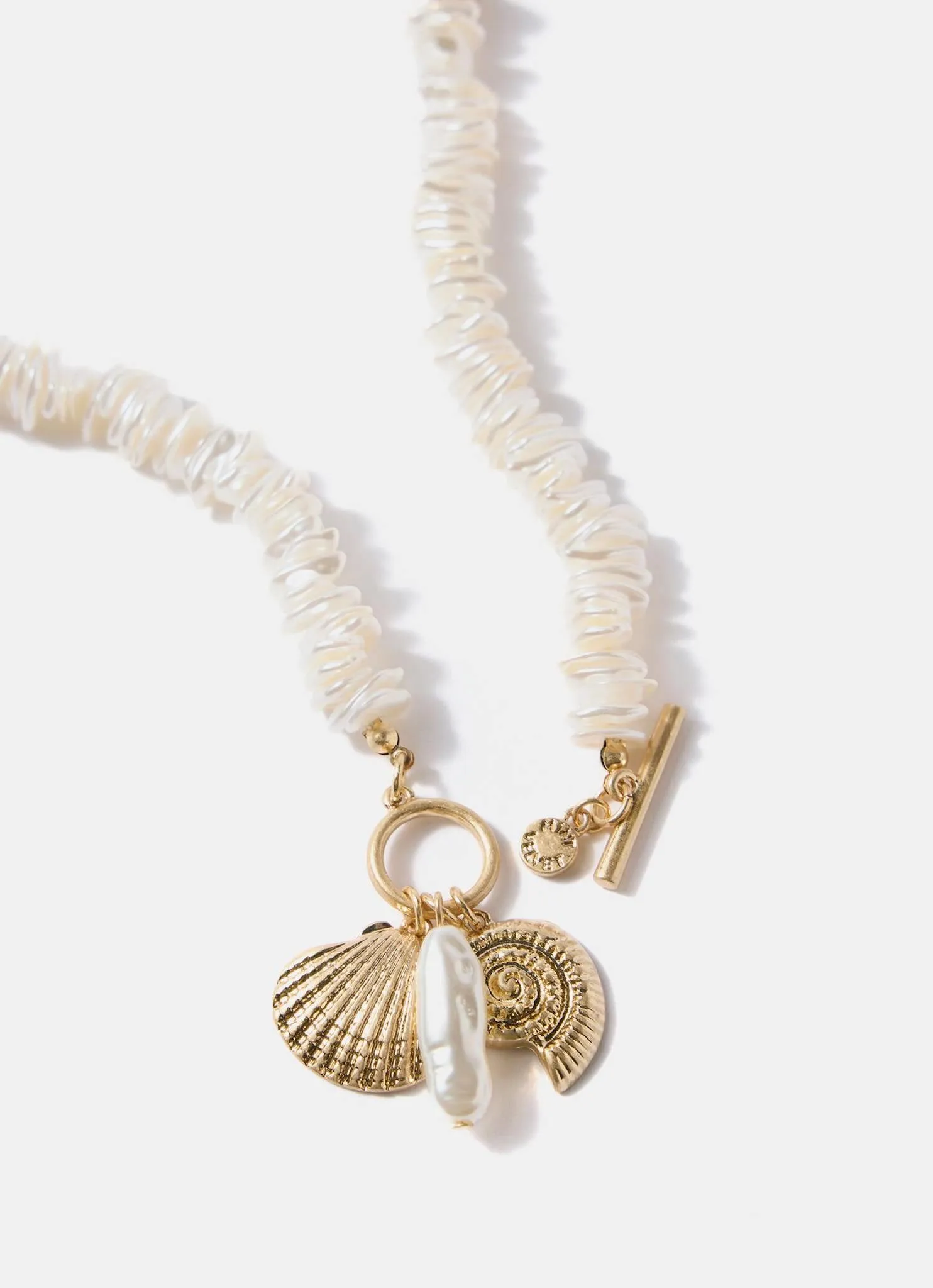 Gold Tone Shell Charm Necklace sold by Mint Velvet product image thumbnail 2