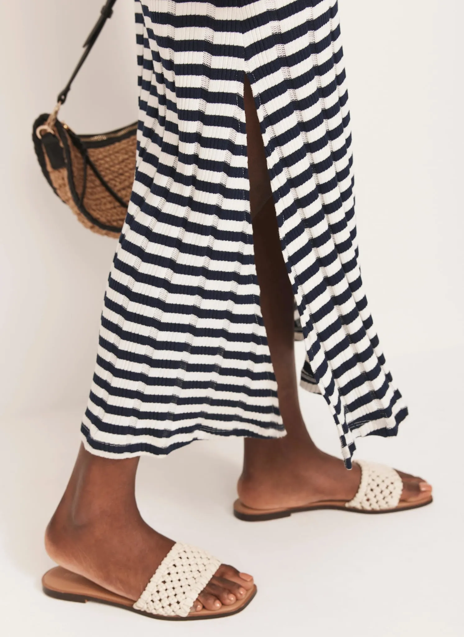 Blue Striped Jersey Maxi Dress sold by Mint Velvet product image thumbnail 3
