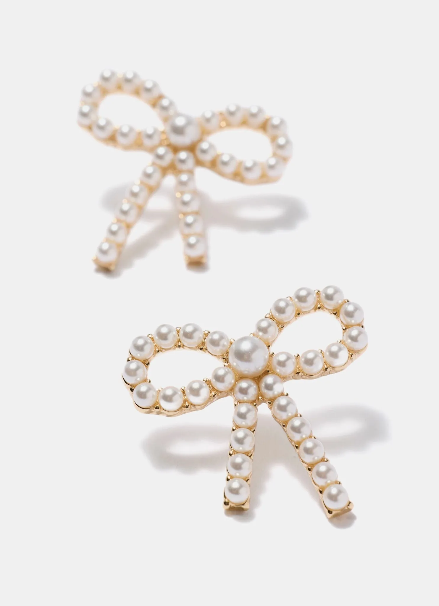 Gold Tone Bow Earrings sold by Mint Velvet product image thumbnail 2