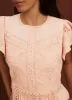 Pink Crochet Cotton Midi Dress sold by Mint Velvet