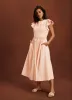 Pink Crochet Cotton Midi Dress sold by Mint Velvet