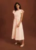 Pink Crochet Cotton Midi Dress sold by Mint Velvet