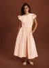 Pink Crochet Cotton Midi Dress sold by Mint Velvet