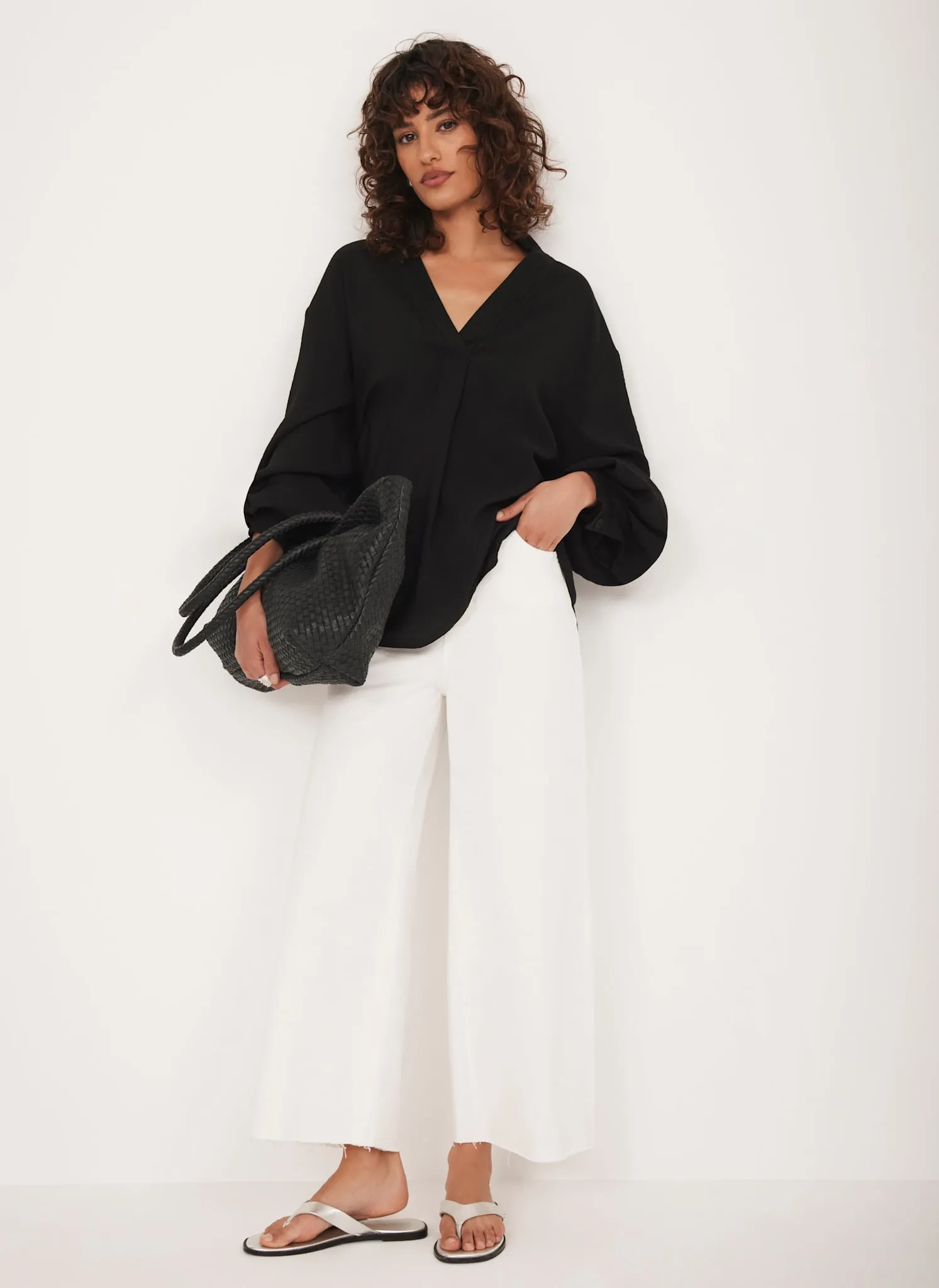 Black Throw On Shirt sold by Mint Velvet