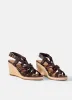 Susie Brown Leather Rope Wedge Heels sold by Mint Velvet