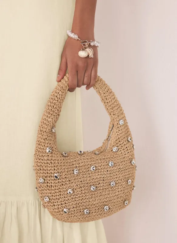 Neutral Rhinestone Grab Bag sold by Mint Velvet