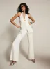 Cream Satin Flared Trousers sold by Mint Velvet