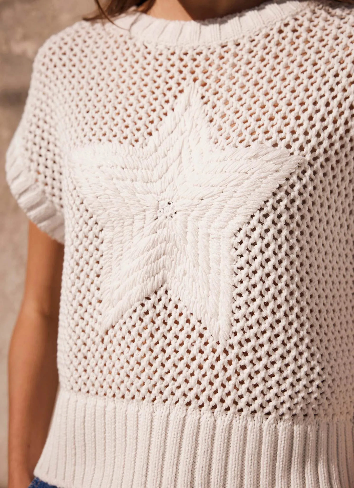 White Star Cotton Knit Top sold by Mint Velvet product image thumbnail 3