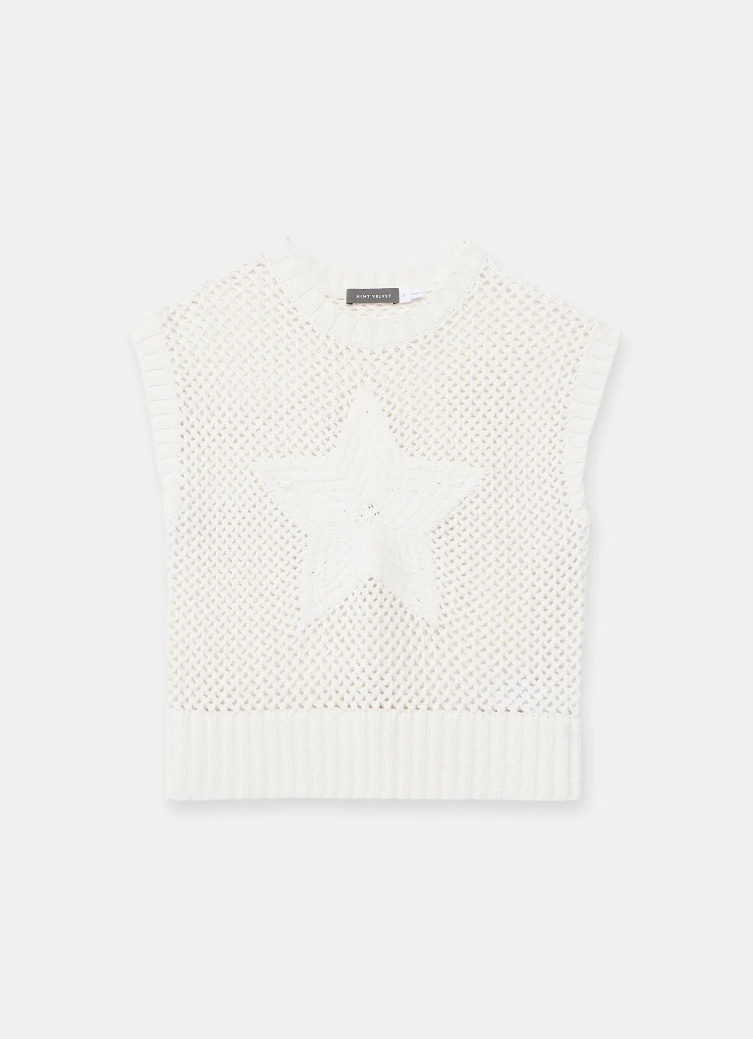 White Star Cotton Knit Top sold by Mint Velvet product image thumbnail 5