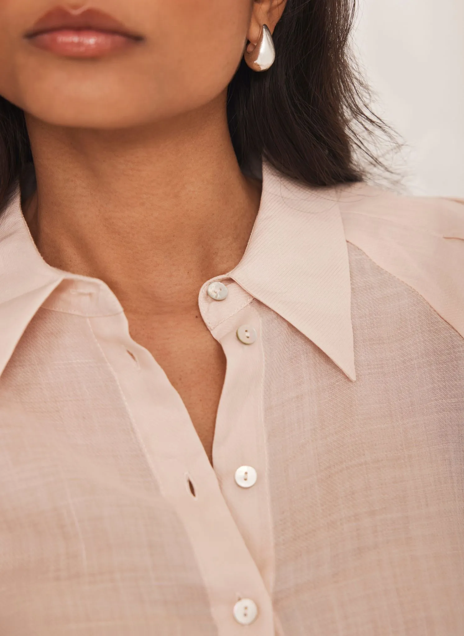 Pink Puff Sleeve Shirt sold by Mint Velvet product image thumbnail 4