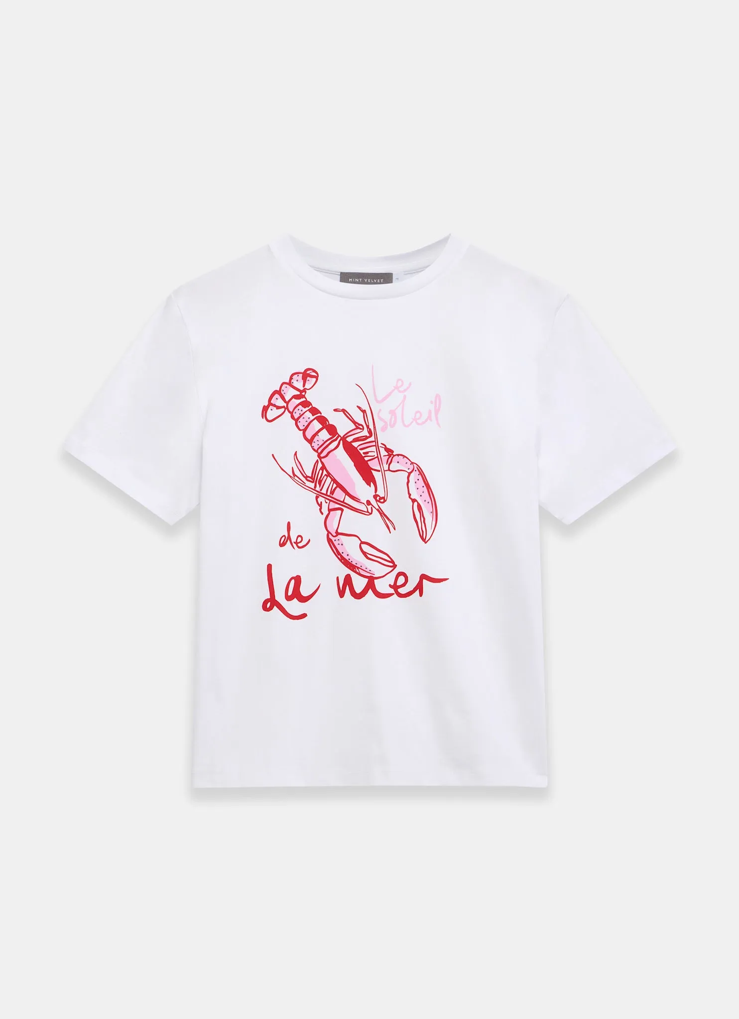 White Lobster Graphic T-Shirt sold by Mint Velvet product image thumbnail 5