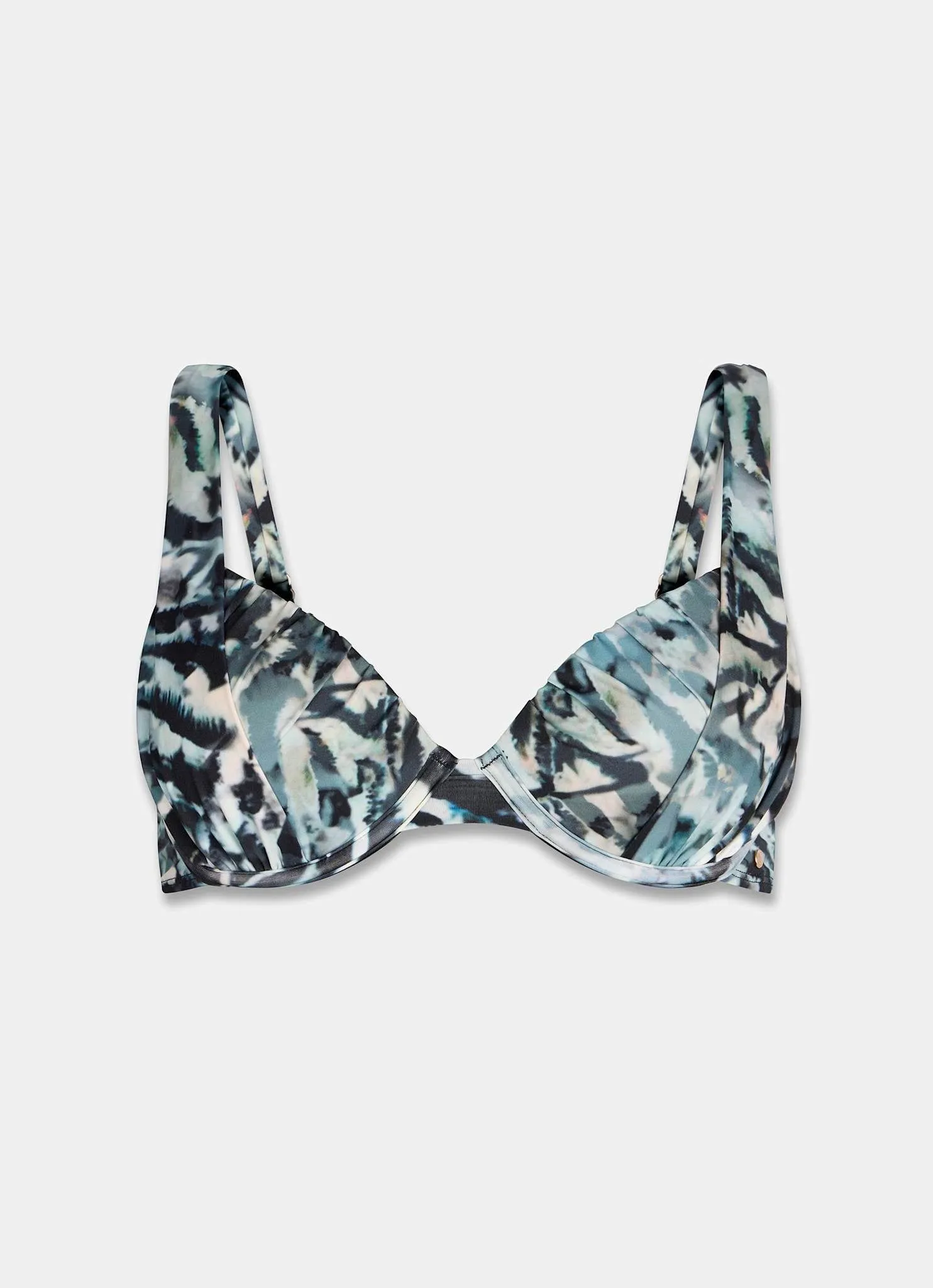 Navy Print Plunge Bikini Top sold by Mint Velvet product image thumbnail 5