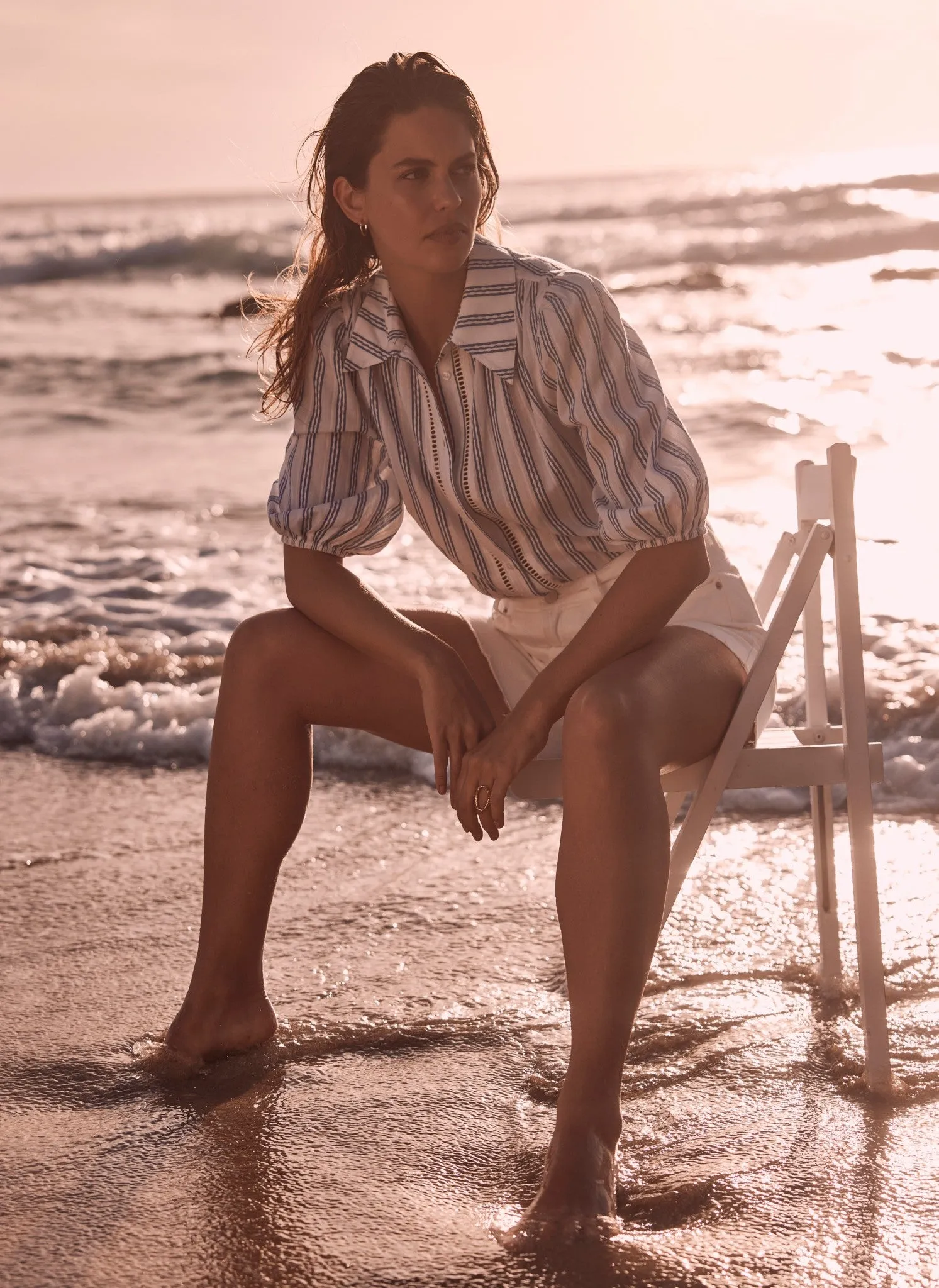 White Striped Shirt sold by Mint Velvet product image thumbnail 3