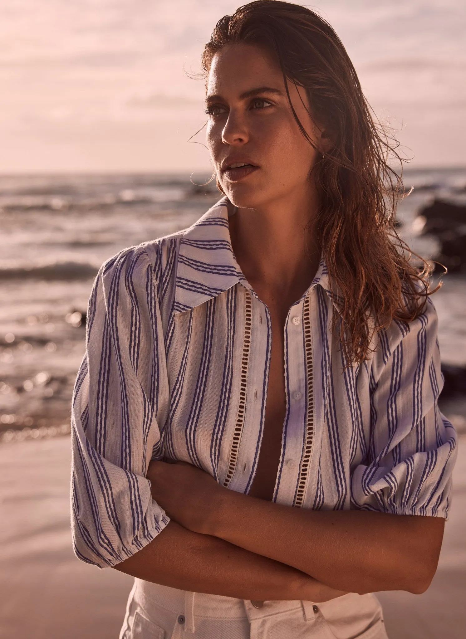 White Striped Shirt sold by Mint Velvet